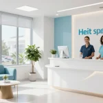 Hair transplant istanbul cost information at a modern health clinic consultation.